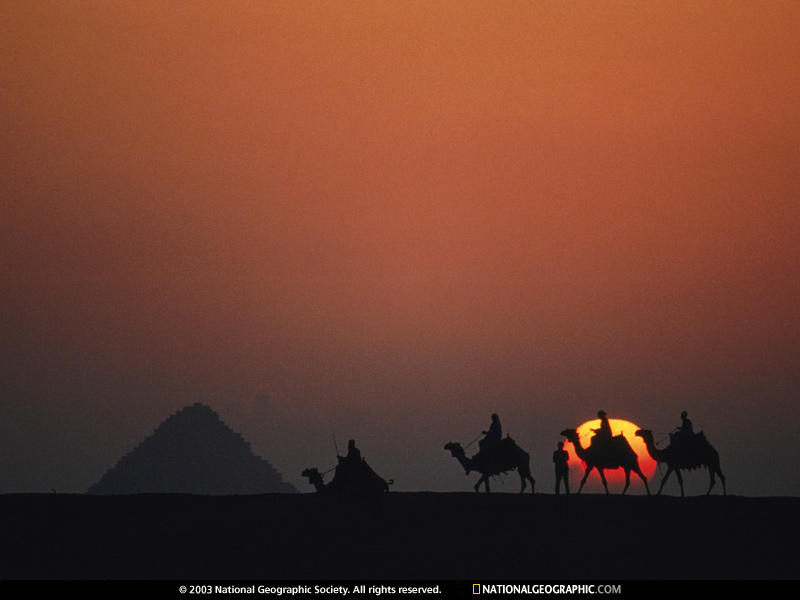 Desert Sunset, Giza, Egypt, 1981