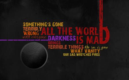 All The World Is Mad by ka ge 45 Free Inspiring High Quality  Typography Wallpapers