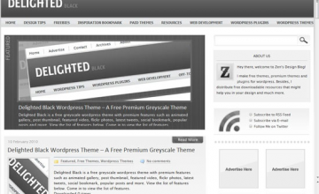 Delighted Black WordPress Theme 20+ Free Premium WordPress Themes of January 2010