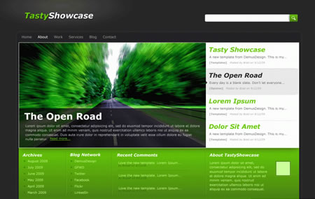 Tastyshowcase Tastyshowcase 20+ Free Premium WordPress Themes of January 2010