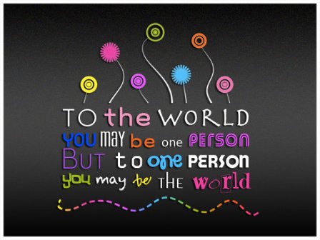 To the World by jfender24 45 Free Inspiring High Quality  Typography Wallpapers