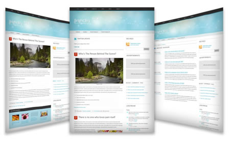 brightsky 20+ Free Premium WordPress Themes of January 2010
