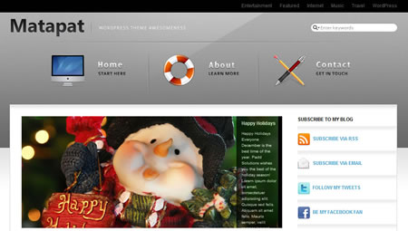 matapat matapat 20+ Free Premium WordPress Themes of January 2010