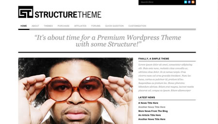 structuretheme structuretheme 20+ Free Premium WordPress Themes of January 2010