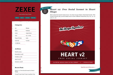 zexee zexee 20+ Free Premium WordPress Themes of January 2010