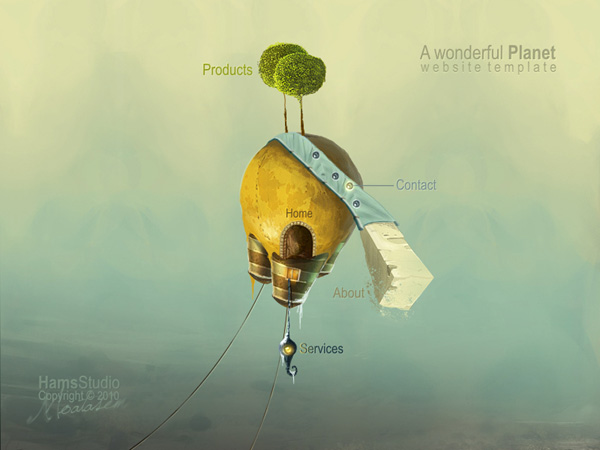 A wonderful Planet by HamsAljofoon Fresh Examples of Web Design and Interfaces