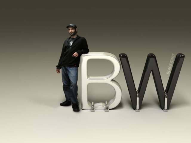 BlackWhite Logo   3D by BlackWhiteRS 27 Creative 3D Concepts Logos
From DeviantArt Gallery