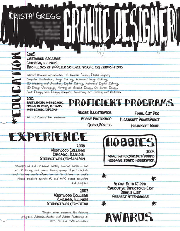 Creative Résumés 2 30+ Striking and Creative Resumes