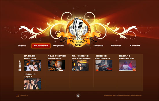 djcocobnp 20 Original Solutions for a Musician’s Flash Website 