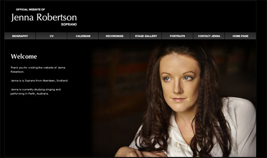jennarobertson 20 Original Solutions for a Musician’s Flash  Website 