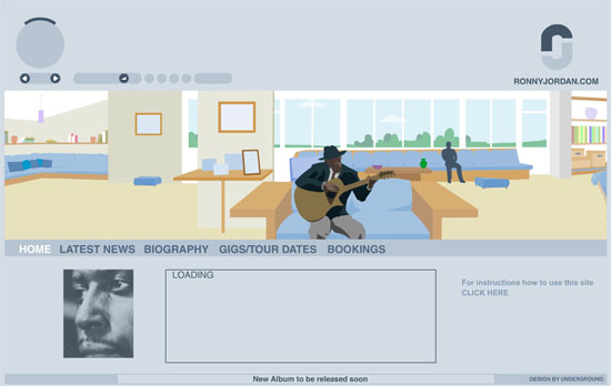 ronnyjordan 20 Original Solutions for a Musician’s Flash Website 