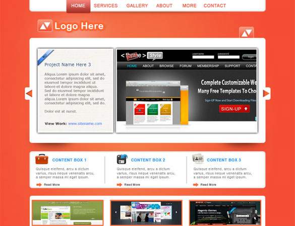 smashing-portfolio-website-template smashing portfolio website template Free Professional PSD Web Templates
