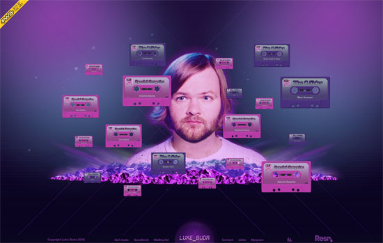 specialprise 20 Original Solutions for a Musician’s Flash Website 