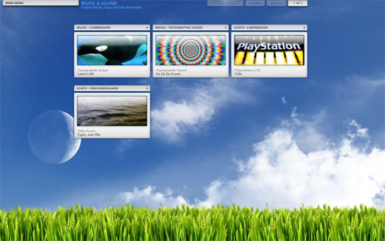 tdcollins 20 Original Solutions for a Musician’s Flash Website 