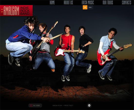 templatemonster 20 Original Solutions for a Musician’s Flash  Website 