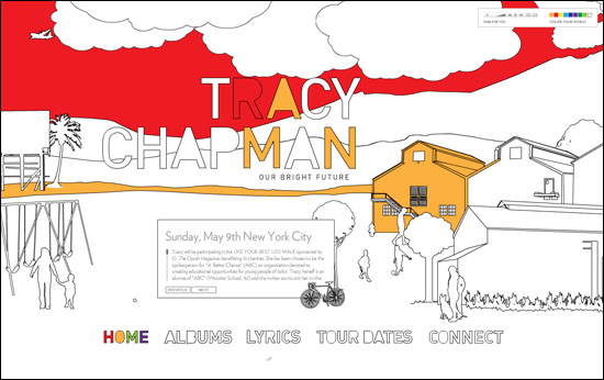 tracychapman 20 Original Solutions for a Musician’s Flash Website 
