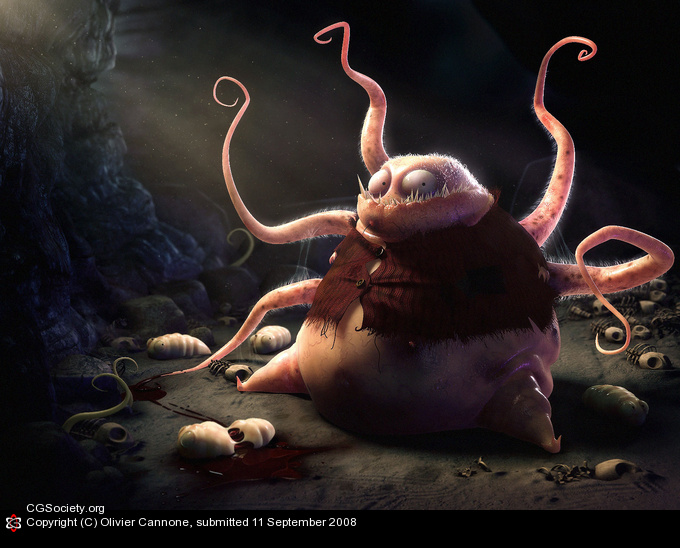 Day of the tentacles Olivier Cannone 3D Amazing 3D CG Character Models