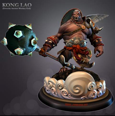 Kong Lau Dominance War III Entry Josh Singh 3D Amazing 3D CG Character Models