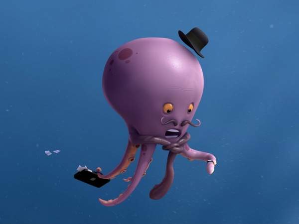 Mr Octopus is Late by Vincent Guibert Amazing 3D CG Character Models