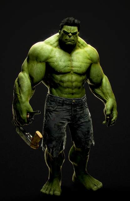 The Incredible Hulk Jonas Thornqvist 3D Amazing 3D CG Character Models