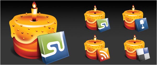 DelliCake Icon fsmis 07 30 Free Social Media Icon Sets For Bloggers