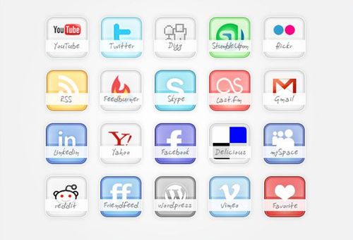 glossy_preview glossy preview 30 Free Social Media Icon Sets For Bloggers