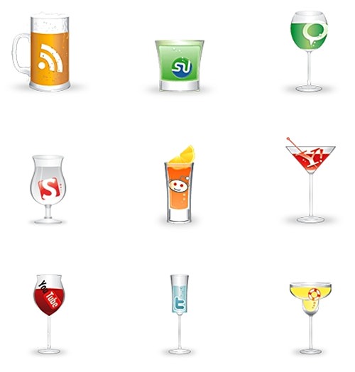 social-glasses-icon-set social glasses icon set 30 Free Social Media Icon Sets For<br /> Bloggers