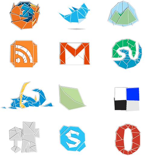 web-2-origami web 2 origami 30 Free Social Media Icon Sets For Bloggers