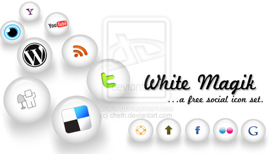 whitemilky whitemilky 30 Free Social Media Icon Sets For Bloggers